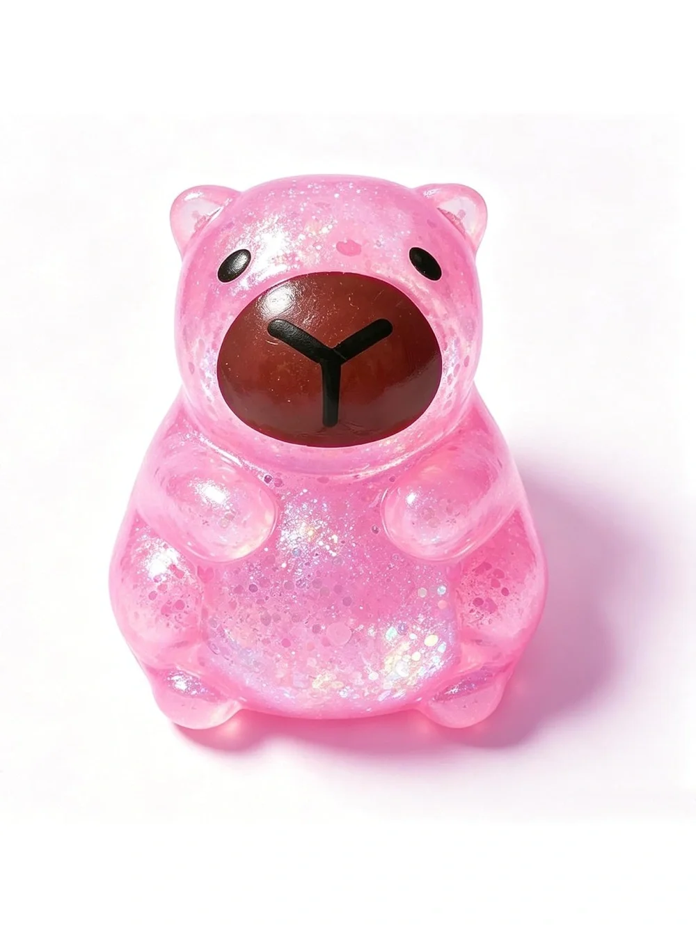 New GlitterSquishy Capybara- Pink & Blue(Pick One)